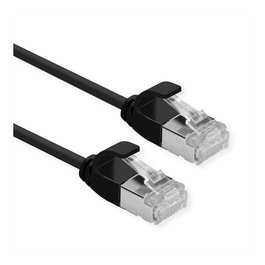 ROLINE GREEN 21.44.3355 Cable de parcheo Cat.6A U/FTP Slim 2 m Negro