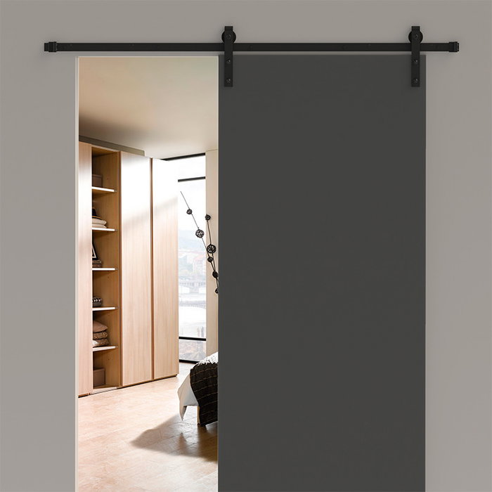 ALK System Kit Herrajes Puerta Granero Sin Guia VILNA Sistema Corredera Rústica Puertas Interiores