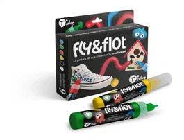 Tcolors Fly & Flot Estuche de 6 Rotuladores Volumétricos 3D Surtidos