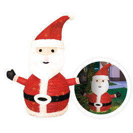 Bambasy Papa Noel plegable LED 700mm 8 funciones Luz cálida