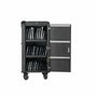 Ewent EW1703 Carro de Carga para 16 Dispositivos, Negro y Gris