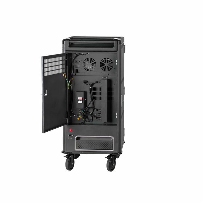 Ewent EW1703 Carro de Carga para 16 Dispositivos, Negro y Gris