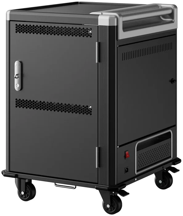 Ewent EW1703 Carro de Carga para 16 Dispositivos, Negro y Gris