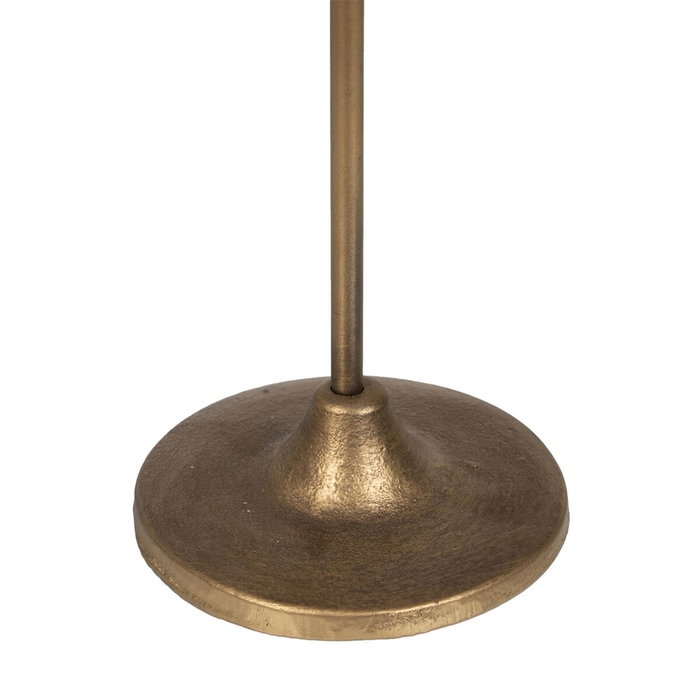 Ixia Portavelas Oro Metal de Decoración 23 x 21 x 47 cm