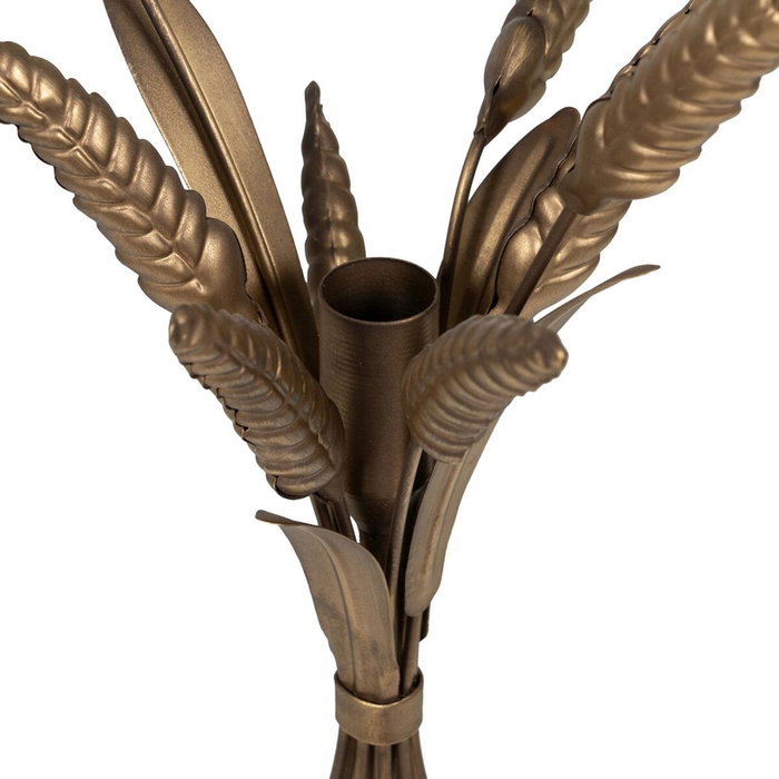 Ixia Portavelas Oro Metal de Decoración 23 x 21 x 47 cm