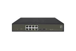Level One GES-2110P Switch Gestionado L2 Gigabit con 8 Puertos PoE+ y 2 SFP