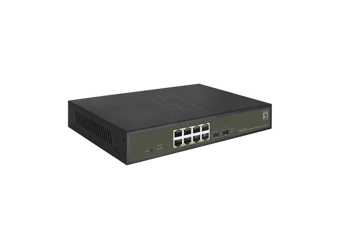 Level One GES-2110P Switch Gestionado L2 Gigabit con 8 Puertos PoE+ y 2 SFP