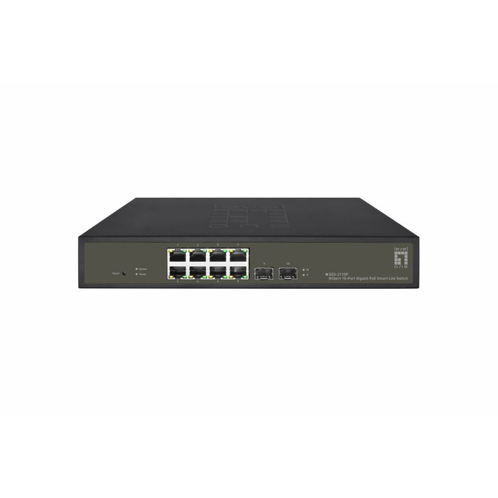 Level One GES-2110P Switch Gestionado L2 8x Gigabit Ethernet PoE+ 2x SFP