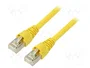 TELEGÄRTNER Patch cord Cat 6a S/FTP 0,25m Amarillo