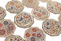 DKD Home Decor Posavasos de Dolomita Pajaros 12 Unidades