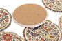 DKD Home Decor Posavasos de Dolomita Pajaros 12 Unidades