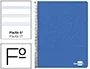 Liderpapel Cuaderno espiral write folio tapa blanda 80 hojas 60gr pauta 2,5 mm con margen color azul