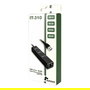 Inter-Tech IT-310 Hub USB 3.0 de 3 Puertos con RJ45 Gigabit LAN y Ethernet Pasivo Negro
