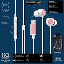 SAMI Auricular Pro Blanco, Inalámbrico con Conector Digital Tipo-C