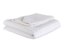 L'essentiel linge de maison Dublin - Cream Juego de Colcha 250x260cm y 2 Fundas Almohada 55x75cm Algodón 100% Color Crema