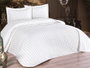 L'essentiel linge de maison Dublin - Cream Juego de Colcha 250x260cm y 2 Fundas Almohada 55x75cm Algodón 100% Color Crema