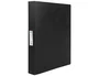 Liderpapel Carpeta de 4 anillas 25 mm Negro Opaco DIN A4