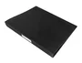 Liderpapel Carpeta de 4 anillas 25 mm Negro Opaco DIN A4