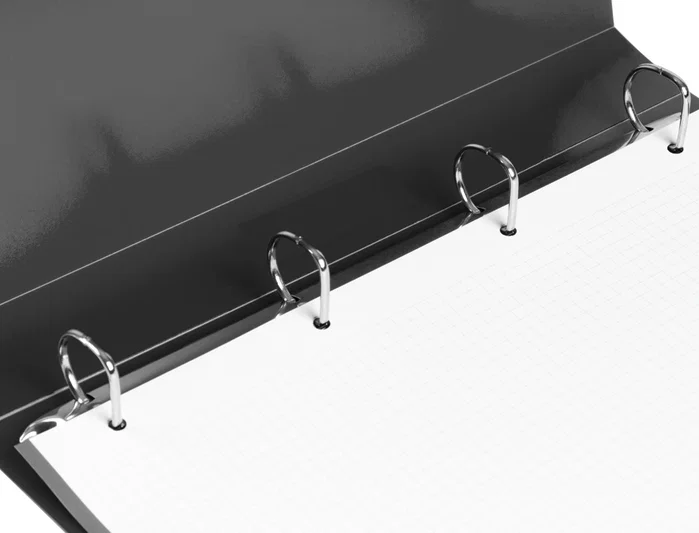 Liderpapel Carpeta de 4 anillas 25 mm Negro Opaco DIN A4 Liderpapel Carpeta de 4 anillas 25 mm Negro Opaco DIN A4