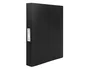 Liderpapel Carpeta de 4 anillas 25 mm Negro Opaco DIN A4