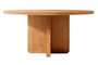 DKD Home Decor Mesa Redonda de Comedor Roble MDF Natural