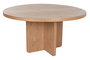 DKD Home Decor Mesa Redonda de Comedor Roble MDF Natural