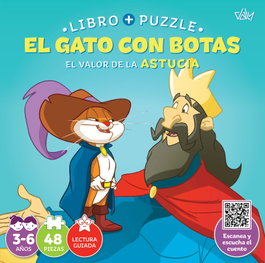 DALY Gato con botas (valor astucia) - Libro + Puzzle