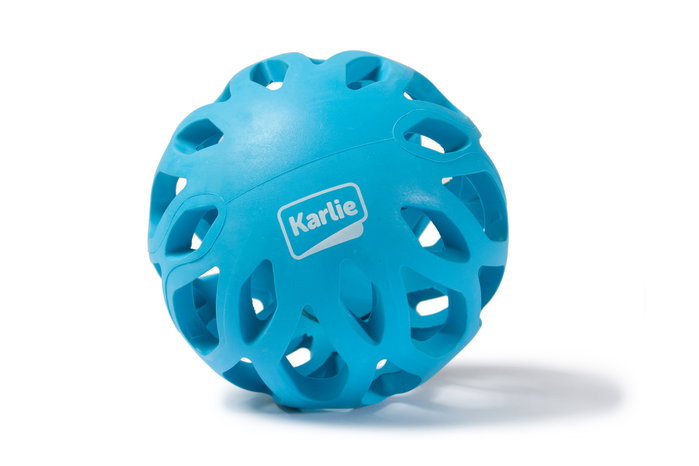 Karlie Pelota de Goma Koko para Perros, Azul, 11x11x19,5cm, Juguete Interactivo con Snacks Karlie Pelota de Goma Koko para Perros, Azul, 11x11x19,5cm, Juguete Interactivo con Snacks