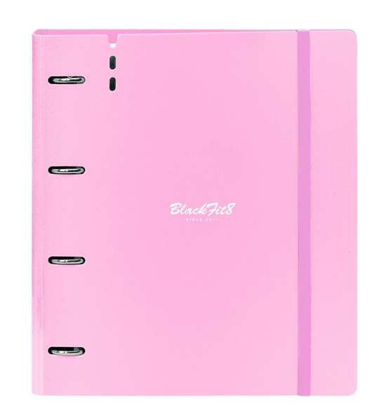 Blackfit8 Smile Carpeblock PP Foam 4 Anillas 35mm con Recambio Negro 27x32x4 cm Blackfit8 Smile Carpeblock PP Foam 4 Anillas 35mm con Recambio Negro 27x32x4 cm