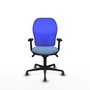 PIQUERAS Y CRESPO Silla de oficina Jorquera con mecanismo sincro, azul