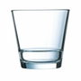 Arcoroc Caja de 6 Vasos Bajos Stack Up de Vidrio 26 cL