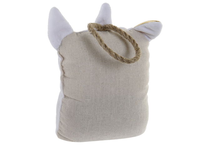 DKD Home Decor Sujetapuertas Kids Unicorn Rosa y Azul 100% Poliéster 8 x 21 x 16 cm (4 Unidades)