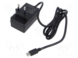 Qoltec Cargador Super FAST PD para Raspberry Pi 5 USB-C 27W Negro