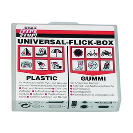 Rema TipTop Kit de reparación de neumáticos 7 parches y cemento para ruedas y cubiertas