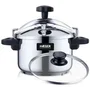 Haeger PC-8SS.020A Olla a Presión de Acero Inoxidable 8 Litros 24 cm - Compatible con Inducción, Gas, Eléctrica y Cerámica