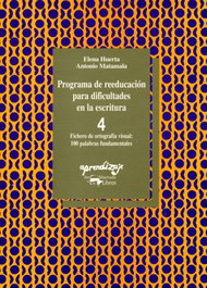 Programa de reeducación para dificultades en la escritura. Cuaderno, Elena Huerta Fernández / Antonio Matamala Barbacil - VISOR EDITORIAL
