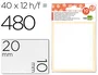 Liderpapel Etiquetas Adhesivas Blancas 10x20 mm (12 Hojas)