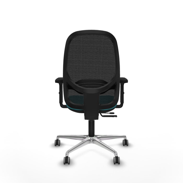 PIQUERAS Y CRESPO Silla de oficina Cilanco con mecanismo Sincro/Traslack Turquesa y Negro