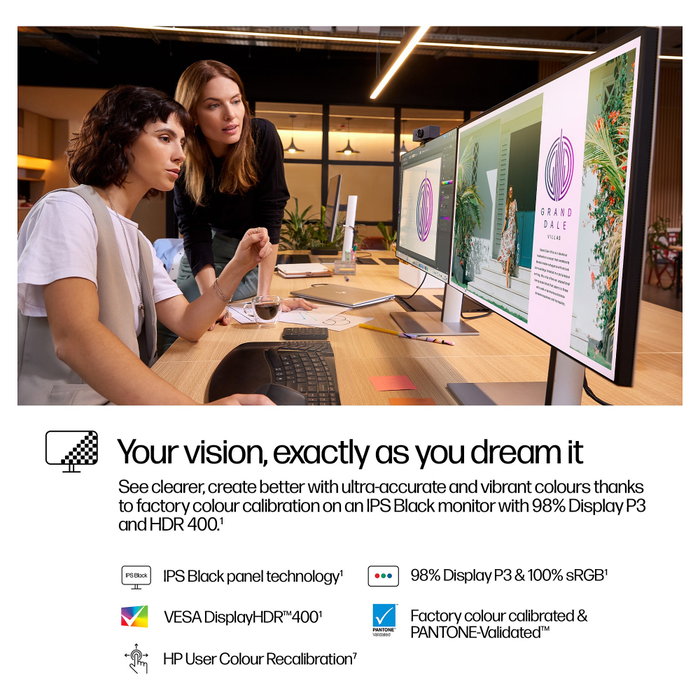 HP Monitor Series 7 Pro 727pq 27 pulg. QHD IPS Black Black