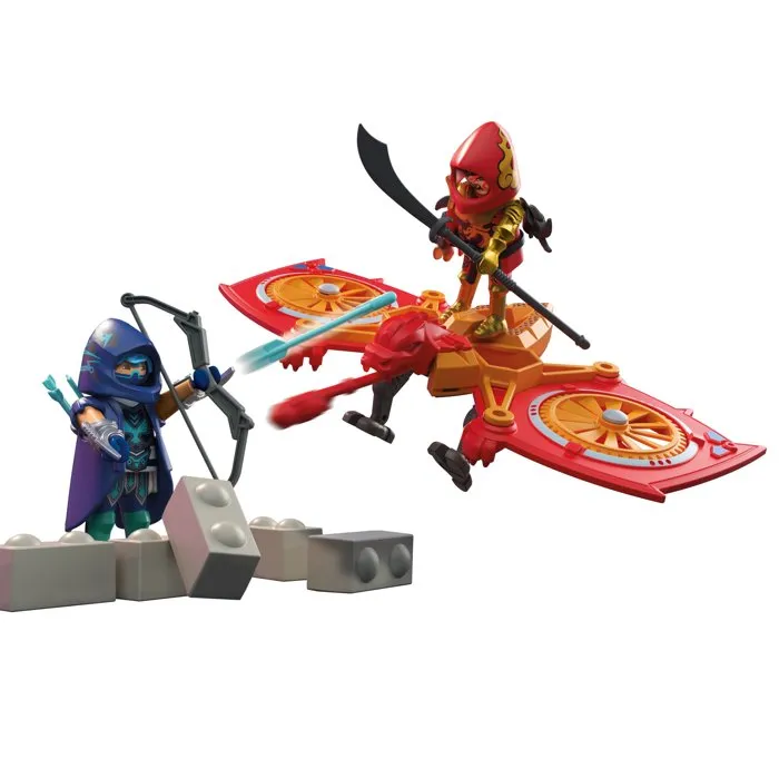 PLAYMOBIL Héroe Dron Lucha contra Ninja Malvado 71833