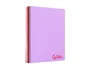 Liderpapel Cuaderno Espiral A6 Micro Wonder Tapa Plástico 120 Hojas 90 gr Cuadro 5mm 4 Bandas Color Violeta