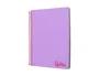 Liderpapel Cuaderno Espiral A6 Micro Wonder Tapa Plástico 120 Hojas 90 gr Cuadro 5mm 4 Bandas Color Violeta
