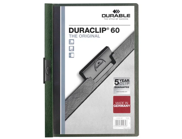 Durable Dosier Duraclip Verde A4 Durable Dosier Duraclip Verde A4