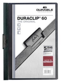 Dosier Clip Duraclip Pvc A4 2209 Pinza Metal 60H Verde Oscuro (Set de 25)