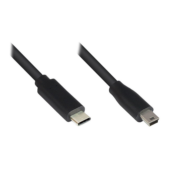 GoodConnections 3310-CM030 Cable USB 2.0 tipo C a Micro-USB B (5 pines), 3 metros, Negro - Velocidad hasta 480 Mbit/s GoodConnections 3310-CM030 Cable USB 2.0 tipo C a Micro-USB B (5 pines), 3 metros, Negro - Velocidad hasta 480 Mbit/s