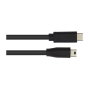 GoodConnections 3310-CM030 Cable USB 2.0 tipo C a Micro-USB B (5 pines), 3 metros, Negro - Velocidad hasta 480 Mbit/s