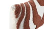 DKD Home Decor Cojín Urban 8x30x50 cm Blanco Terracota Poliéster y Algodón 2 Unidades