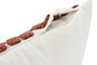 DKD Home Decor Cojín Urban 8x30x50 cm Blanco Terracota Poliéster y Algodón 2 Unidades