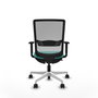 PIQUERAS Y CRESPO Silla de oficina Haches con mecanismo Sincro/Traslack Turquesa y Gris