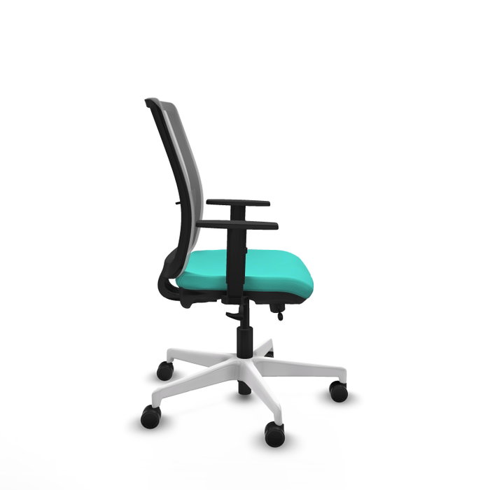 PIQUERAS Y CRESPO Silla de oficina Haches con mecanismo Sincro/Traslack Turquesa y Gris PIQUERAS Y CRESPO Silla de oficina Haches con mecanismo Sincro/Traslack Turquesa y Gris
